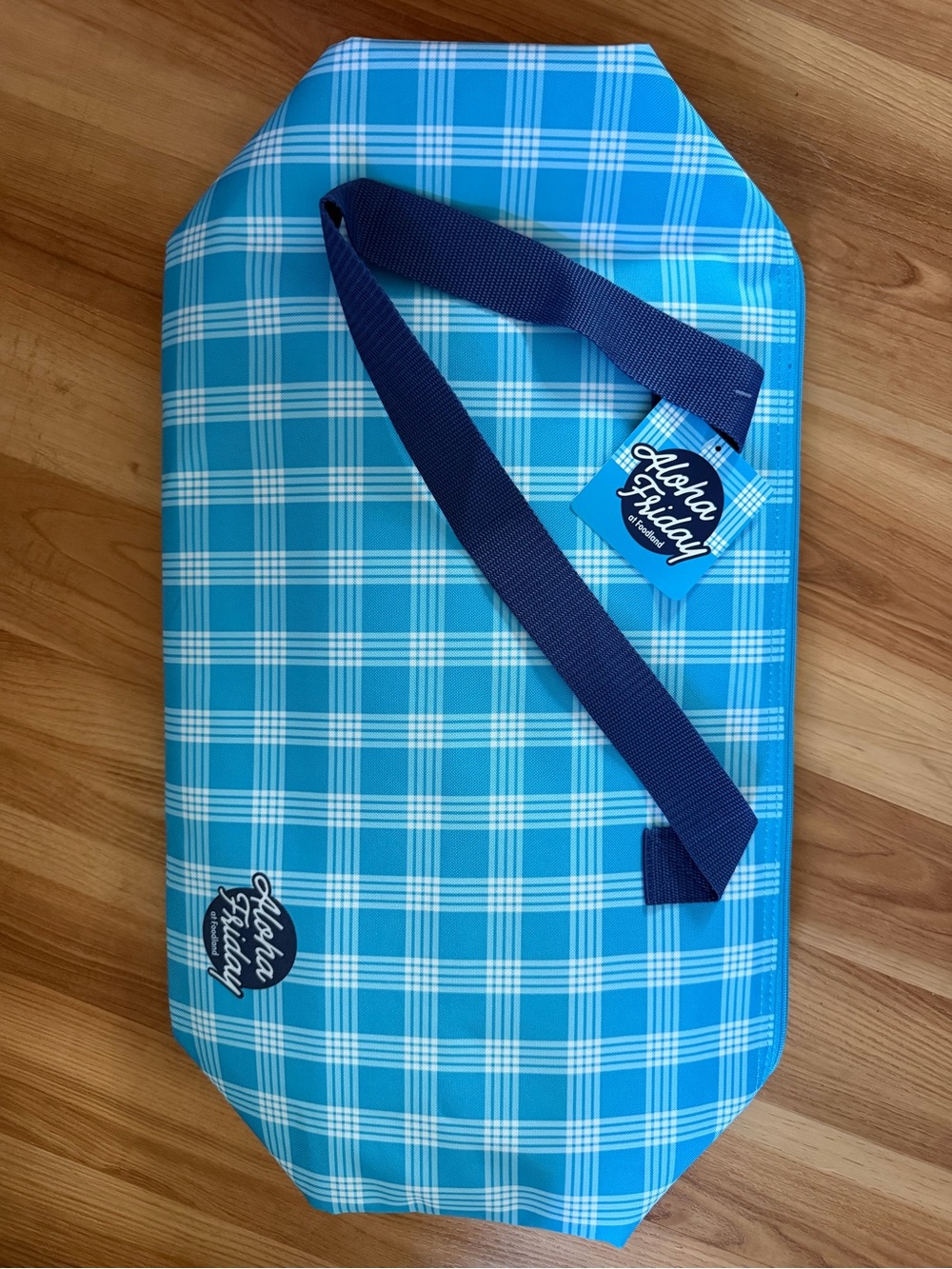 New Foodland Aloha Friday Palaka Cooler Tote Bag